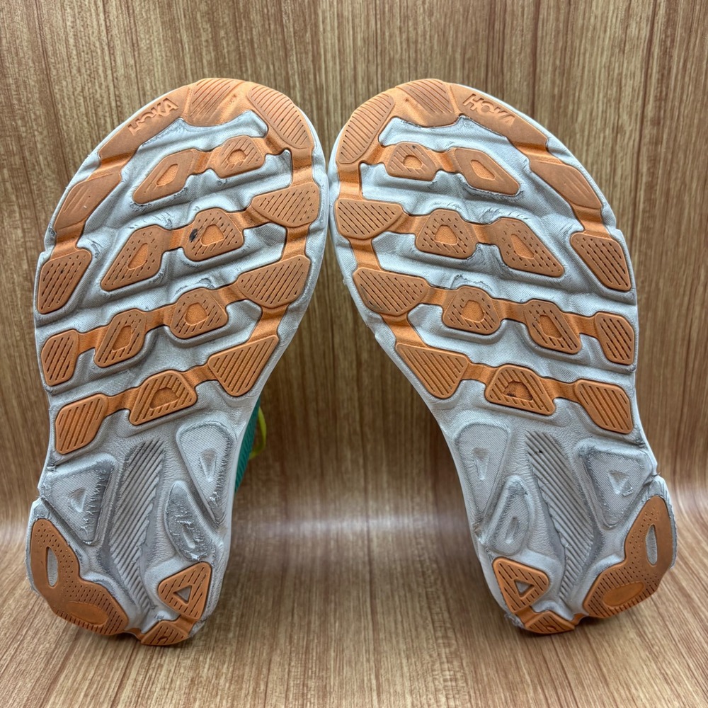 Hoka Clifton 9 Running Shoe Womens 10B Teal Green 1127896-CEPR Cerulean Primrose - Picture 7 of 9